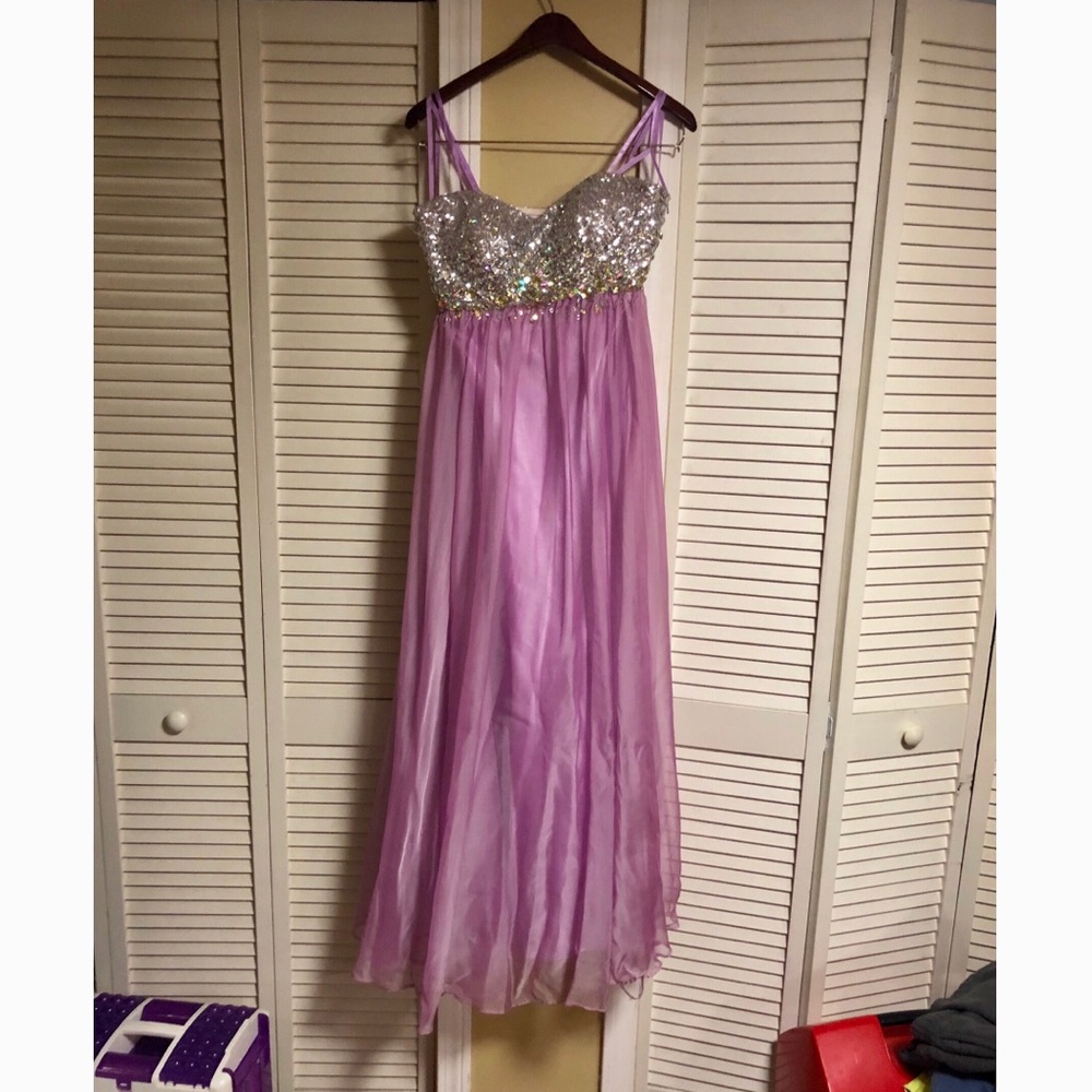 Purple prom dress